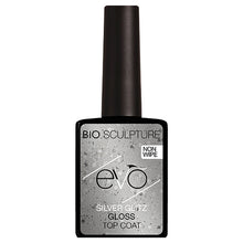 Cargar imagen en el visor de la galería, Evo Silver Glitz Gloss Top Coat 12ml.